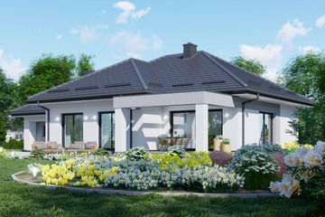  Projekt domu APS 151 NEW+2G (LUA1568) - projekt domu parterowego - Zdjęcie 3