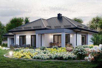  Projekt domu APS 151 NEW+2G (LUA1568) - projekt domu parterowego - Zdjęcie 4