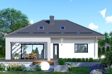  Projekt domu APS 285 wariant 3 (LUA1569) - projekt domu parterowego z poddaszem - Zdjęcie 3