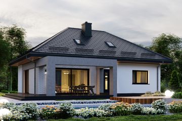  Projekt domu APS 285 wariant 3 (LUA1569) - projekt domu parterowego z poddaszem - Zdjęcie 6