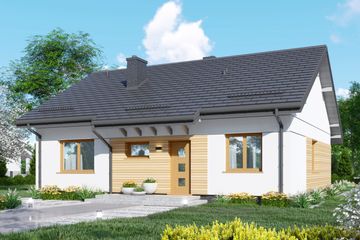  Projekt domu APS 332 ECO (LUA1570) - projekt domu parterowego - Zdjęcie 1