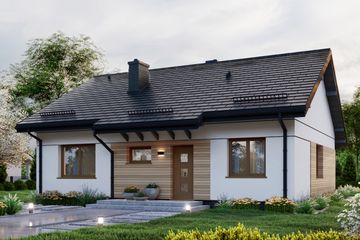  Projekt domu APS 332 ECO (LUA1570) - projekt domu parterowego - Zdjęcie 2