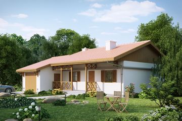  Projekt domu C226S (WAI1444) - projekt domu parterowego - Zdjęcie 1