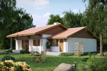  Projekt domu C226S (WAI1444) - projekt domu parterowego - Zdjęcie 2