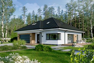  Projekt domu EG-91 (WWB1120) - projekt domu parterowego z poddaszem - Zdjęcie 3