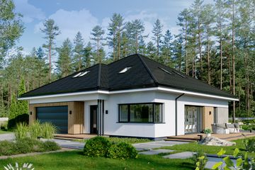  Projekt domu EG-91 (WWB1120) - projekt domu parterowego z poddaszem - Zdjęcie 1