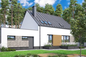  Projekt domu Tamarillo 6 modern s2 (WOF1177) - projekt domu parterowego z poddaszem - Zdjęcie 4