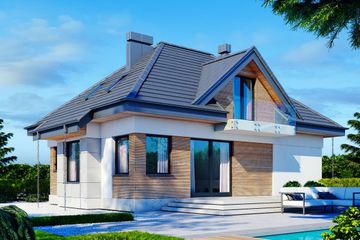  Projekt domu Mini Reksio N (BSB1156) - projekt domu parterowego z poddaszem - Zdjęcie 4