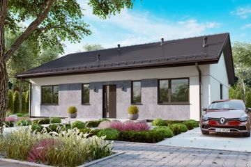  Projekt domu KA230 SZ (PKT1266) - projekt domu parterowego - Zdjęcie 1
