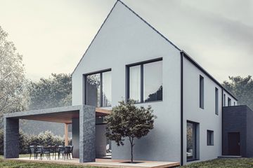  Projekt domu House x28 (WRG1089) - projekt domu parterowego z poddaszem - Zdjęcie 2
