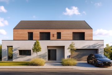  Projekt domu House x26 (WRG1095) - projekt domu parterowego z poddaszem - Zdjęcie 1