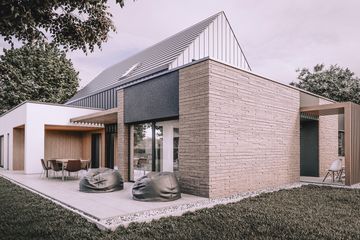  Projekt domu House x19 (WRG1098) - projekt domu parterowego z poddaszem - Zdjęcie 1