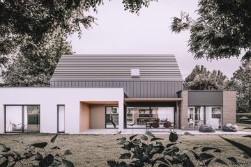  Projekt domu House x19 (WRG1098) - projekt domu parterowego z poddaszem - Zdjęcie 2