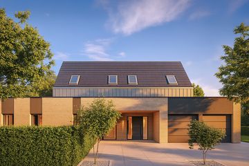  Projekt domu House x19 (WRG1098) - projekt domu parterowego z poddaszem - Zdjęcie 1