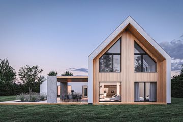  Projekt domu House x20 (WRG1099) - projekt domu parterowego z poddaszem - Zdjęcie 7