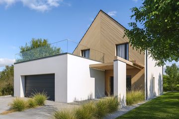  Projekt domu House x23 (WRG1101) - projekt domu parterowego z poddaszem - Zdjęcie 1