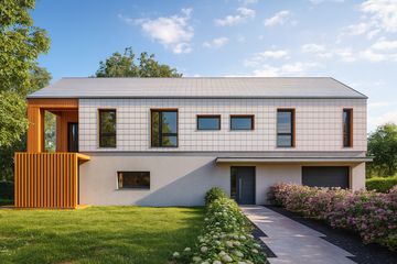  Projekt domu House x21 technologia HBE (WRG1102) - projekt domu parterowego z poddaszem - Zdjęcie 2