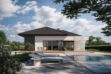  Projekt domu NewHouse 713 (KRZ1055) - projekt domu parterowego - Zdjęcie 2