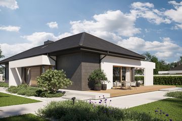  Projekt domu NewHouse 713 (KRZ1055) - projekt domu parterowego - Zdjęcie 3