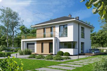  Projekt domu Przytulny D25 wariant I (WWC1007) - projekt domu z pełnym piętrem - Zdjęcie 3