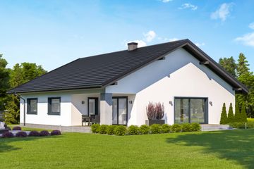  Projekt domu przy Rubinowej 12 (KRK1710) - projekt domu parterowego - Zdjęcie 2