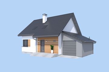  Projekt domu Santorini (SLN2801) - projekt domu parterowego z poddaszem - Zdjęcie 5