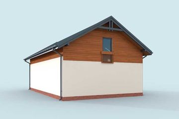  Projekt garażu G355 garaż trzystanowiskowy z pom. gospodarczym i poddaszem użytkowym (SLN2808) - projekt garażu parterowego - Zdjęcie 3