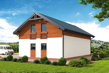  Projekt budynku gospodarczego G355 budynek gospodarczy (SLN2809) - projekt budynku parterowego - Zdjęcie 2
