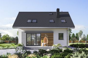  Projekt domu Malik Sol (1802) (KRD2921) - projekt domu parterowego z poddaszem - Zdjęcie 3