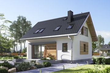  Projekt domu Malik Sol (1802) (KRD2921) - projekt domu parterowego z poddaszem - Zdjęcie 4