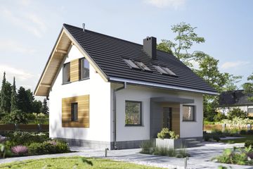  Projekt domu Malik Sol (1802) (KRD2921) - projekt domu parterowego z poddaszem - Zdjęcie 5