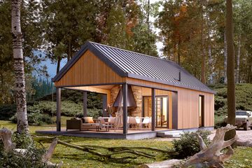  Projekt domu letniskowego Jaskier dr-S (BSA2333) - projekt domu letniskowego parterowego - Zdjęcie 7