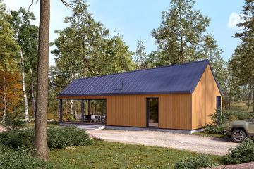  Projekt domu letniskowego Jaskier dr-S (BSA2333) - projekt domu letniskowego parterowego - Zdjęcie 3