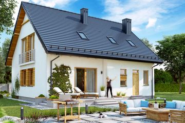  Projekt domu BW-27 wariant (JGC1250) - projekt domu parterowego z poddaszem - Zdjęcie 3