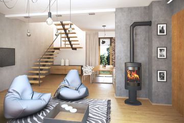  Projekt domu Asymetria 2 (WRN1540) - projekt domu parterowego z poddaszem - Zdjęcie 4