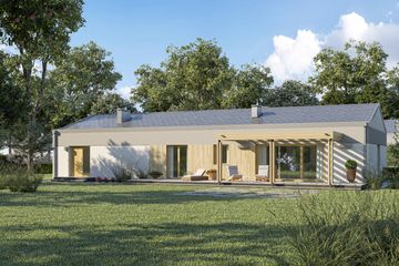  Projekt domu D292C - wersja drewniana (WAI1451) - projekt domu parterowego - Zdjęcie 3