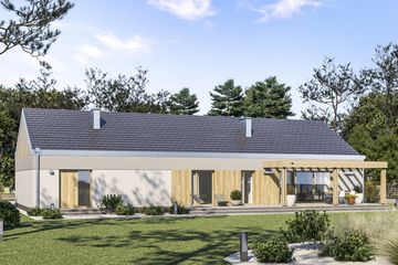  Projekt domu D292D - wersja drewniana (WAI1453) - projekt domu parterowego - Zdjęcie 3