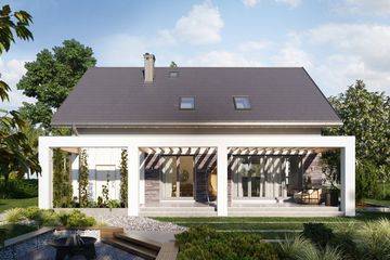  Projekt domu Alicja Rex (1808) (KRD2924) - projekt domu parterowego z poddaszem - Zdjęcie 4