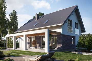  Projekt domu Alicja Rex (1808) (KRD2924) - projekt domu parterowego z poddaszem - Zdjęcie 5