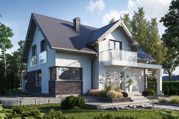  Projekt domu Alicja Rex (1808) (KRD2924) - projekt domu parterowego z poddaszem - Zdjęcie 6