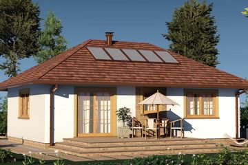  Projekt domu Domek Miodowy-M (003 ES-M) (SLF1111) - projekt domu parterowego - Zdjęcie 3