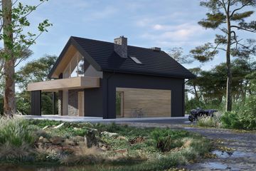  Projekt domu NewHouse 757 (KRZ1056) - projekt domu parterowego z poddaszem - Zdjęcie 5