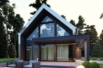  Projekt domu uA220 (WCB1403) - projekt domu parterowego z poddaszem - Zdjęcie 1