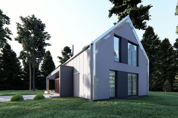  Projekt domu uA220 (WCB1403) - projekt domu parterowego z poddaszem - Zdjęcie 5