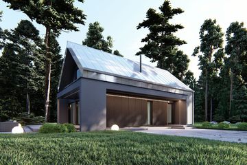  Projekt domu uA220 (WCB1403) - projekt domu parterowego z poddaszem - Zdjęcie 3