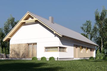  Projekt domu uA76v8 (WCB1404) - projekt domu parterowego - Zdjęcie 2