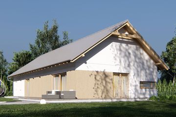  Projekt domu uA76v8 (WCB1404) - projekt domu parterowego - Zdjęcie 3