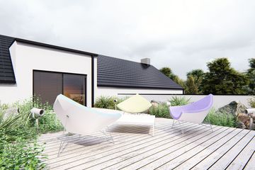  Projekt domu uA303 (WCB1405) - projekt domu parterowego z poddaszem - Zdjęcie 5