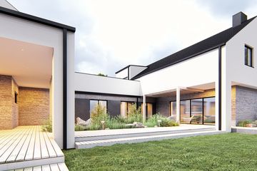  Projekt domu uA303 (WCB1405) - projekt domu parterowego z poddaszem - Zdjęcie 4