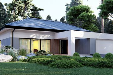  Projekt domu uA251 (WCB1407) - projekt domu parterowego - Zdjęcie 1